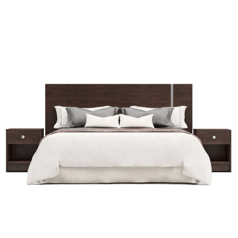 Bellamy Modern Dark Wood Bed