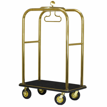 Heavy duty housekeeping cart, hotel cleaning trolley with storage, ideal for linens, supplies, and maintenance