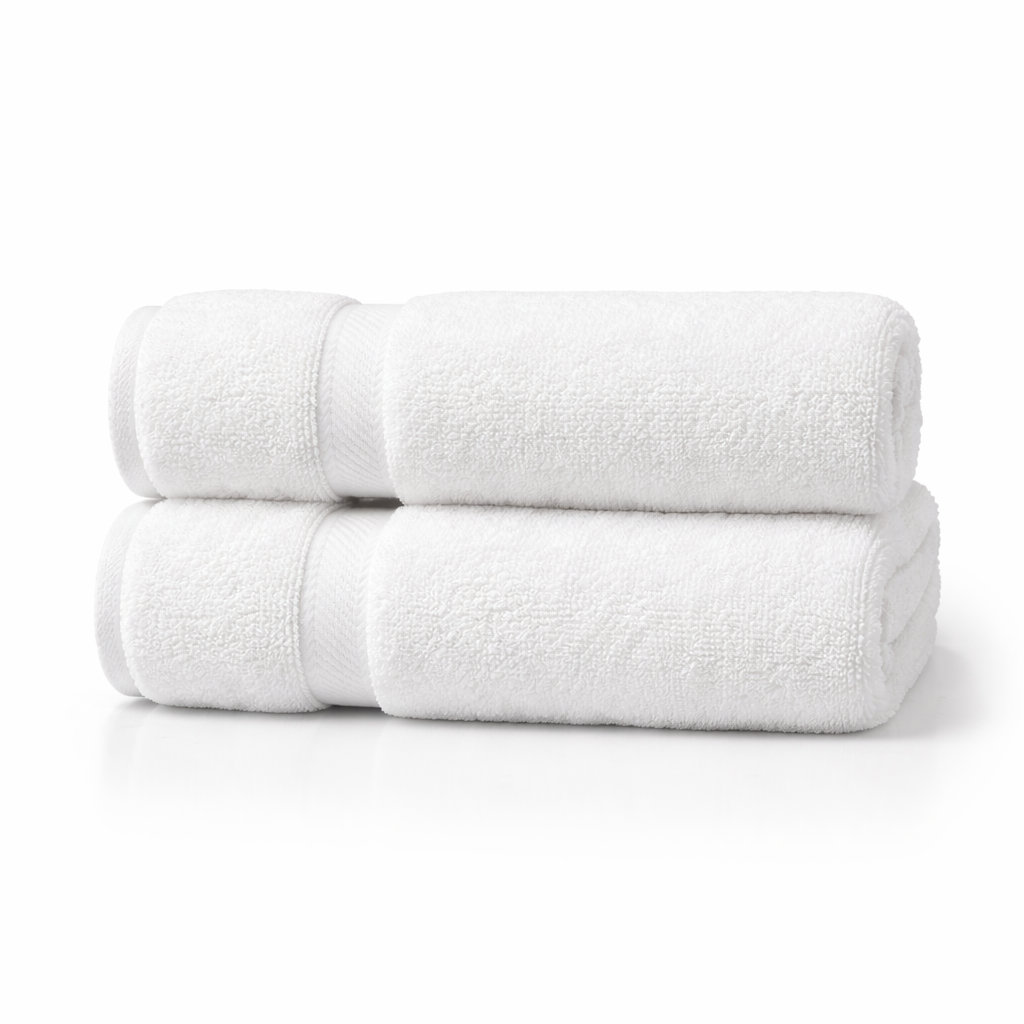 Plush Turkish cotton bath towel with a soft, absorbent texture designed for everyday comfort and quick drying