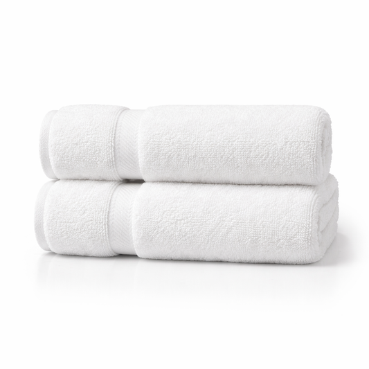 Plush Turkish cotton bath towel with a soft, absorbent texture designed for everyday comfort and quick drying