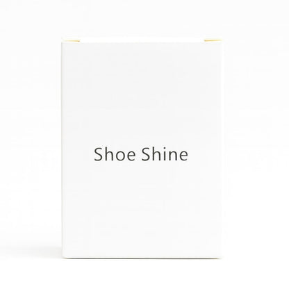 Hotel shoe shine sponge with pre-treated formula, compact and hygienic, perfect for business travelers and guests.