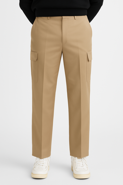 straight legged cargo pants for fashion