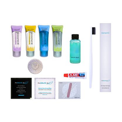 BASIC + LUXURY PRO - Personal Care Amenity Combo/Package - Things available