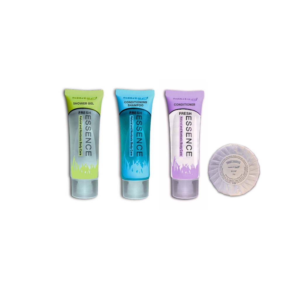 The Care Kit - 4 Pc Pack including Shower Gel, Conditioning Shampoo, Conditioner and Soap