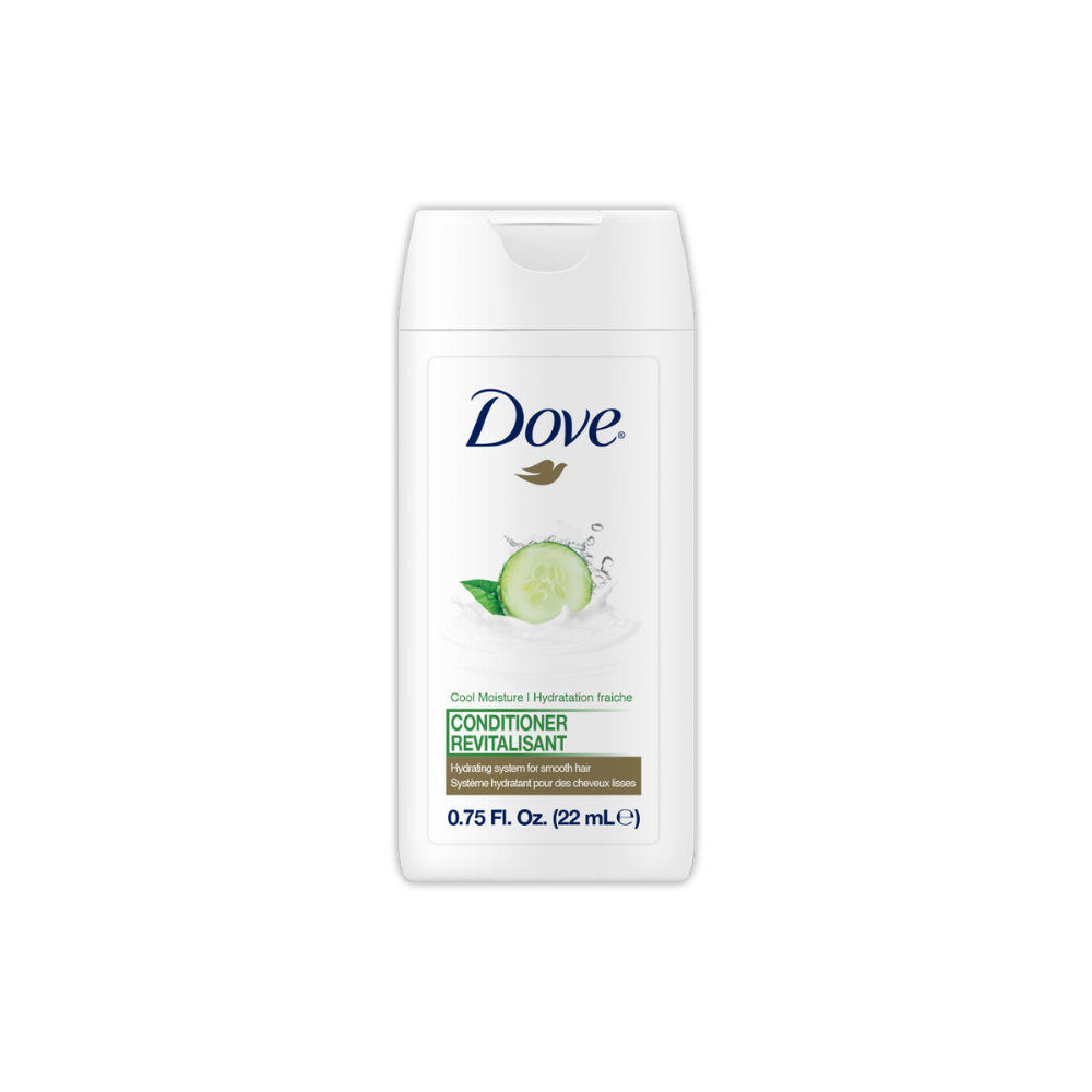 Dove Cucumber Cool Moisture Mini Conditioner - 22ml - Dove hydrating scented cucumber Conditioner, dove travel size, dove hotel amenities, dove hotel scented cucumber Conditioner, dove mini scented cucumber Conditioner, dove small scented cucumber Conditioner, dove products, dove bulk mini travel sized products, dove long lasting soft body shampoo, Dove body care, dove mini body care, dove travel size body care products, Dove products, discounted dove products, cheap dove products, dove suppliers, Dove 22ml