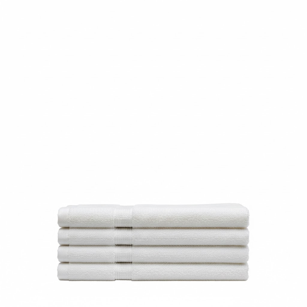 Soft cotton terry hand towel designed for gentle drying, lasting performance, and easy daily care