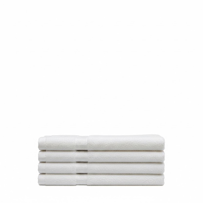 Soft cotton terry hand towel designed for gentle drying, lasting performance, and easy daily care