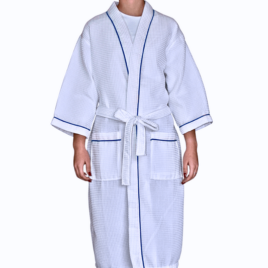 Waffle Kimono Bathrobe, a luxurious blend of style and functionality