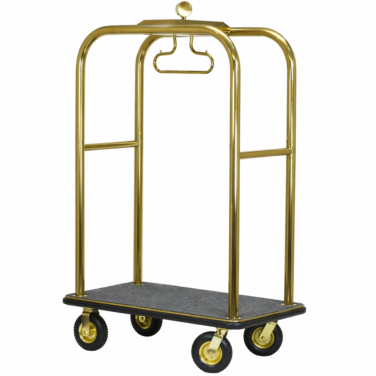 Hotel housekeeping cart, durable storage trolley, ideal for cleaning staff, linens, and hotel supply organization