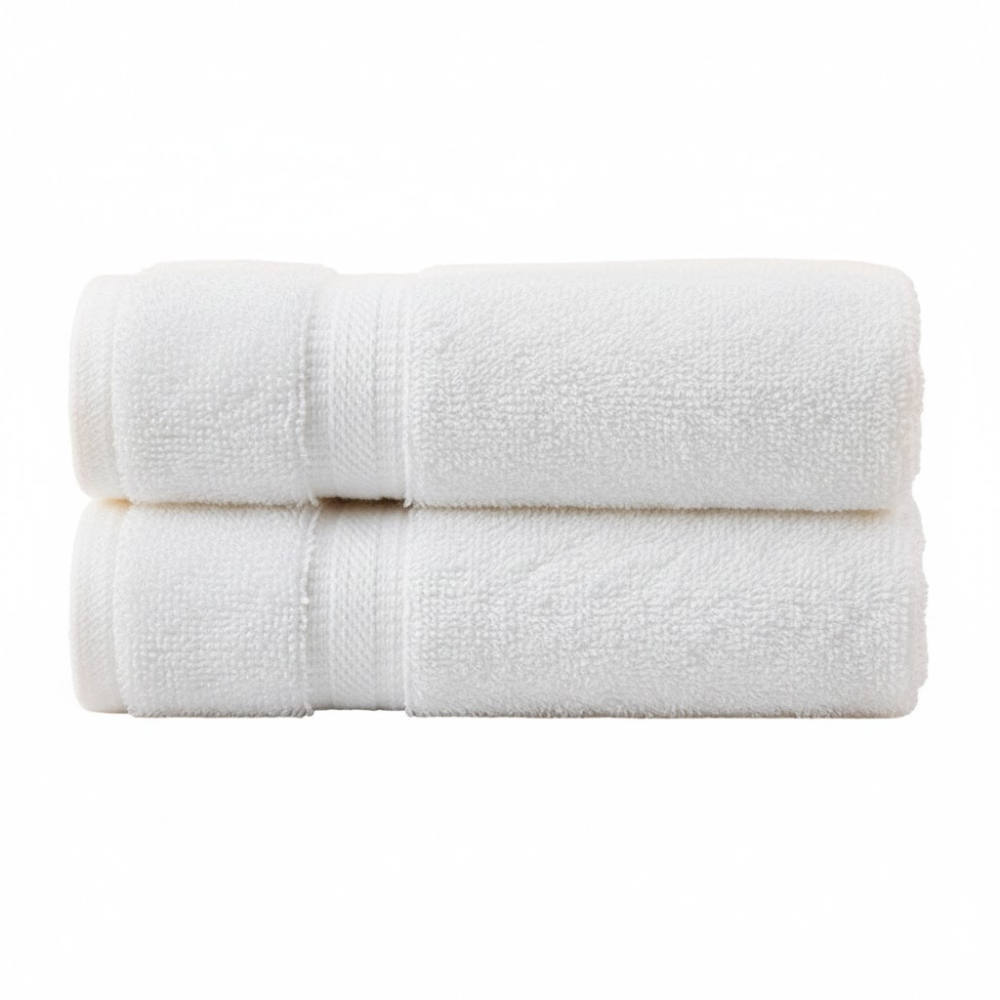 Folded cotton hand towels highlighting a durable weave and a soft feel suitable for daily use