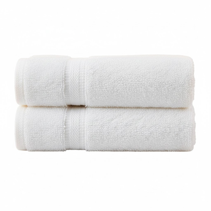 Folded cotton hand towels highlighting a durable weave and a soft feel suitable for daily use