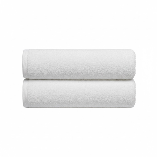 Oversized cotton bath sheet with a fluffy, plush texture designed for full coverage and a luxurious post-bath experience