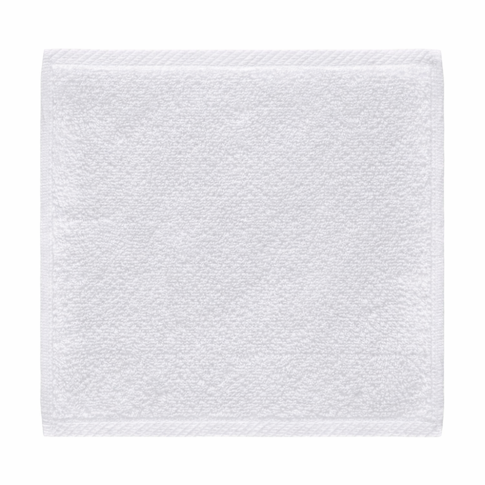 Plush cotton-blend washcloth with a soft, absorbent texture designed for quick drying and everyday comfort