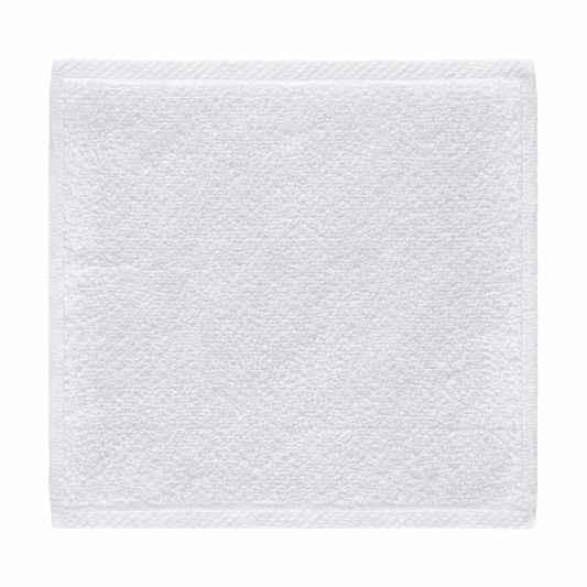 Plush cotton-blend washcloth with a soft, absorbent texture designed for quick drying and everyday comfort