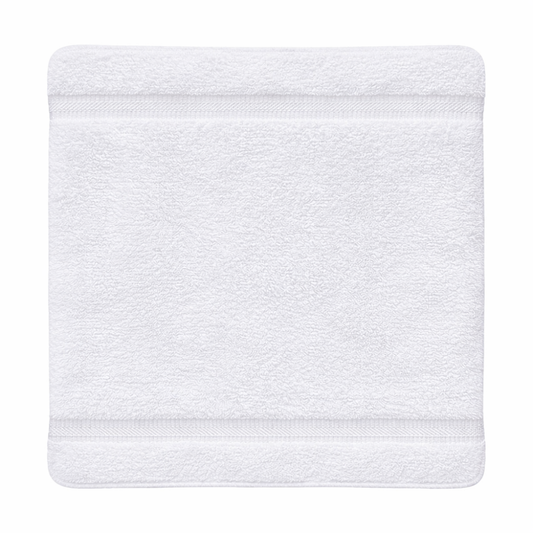 Soft cotton washcloth with a plush, absorbent texture designed for gentle cleansing and everyday comfort