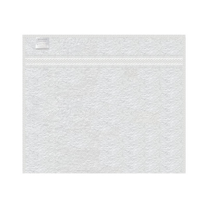 Soft white cotton hand towels bulk - full flat view