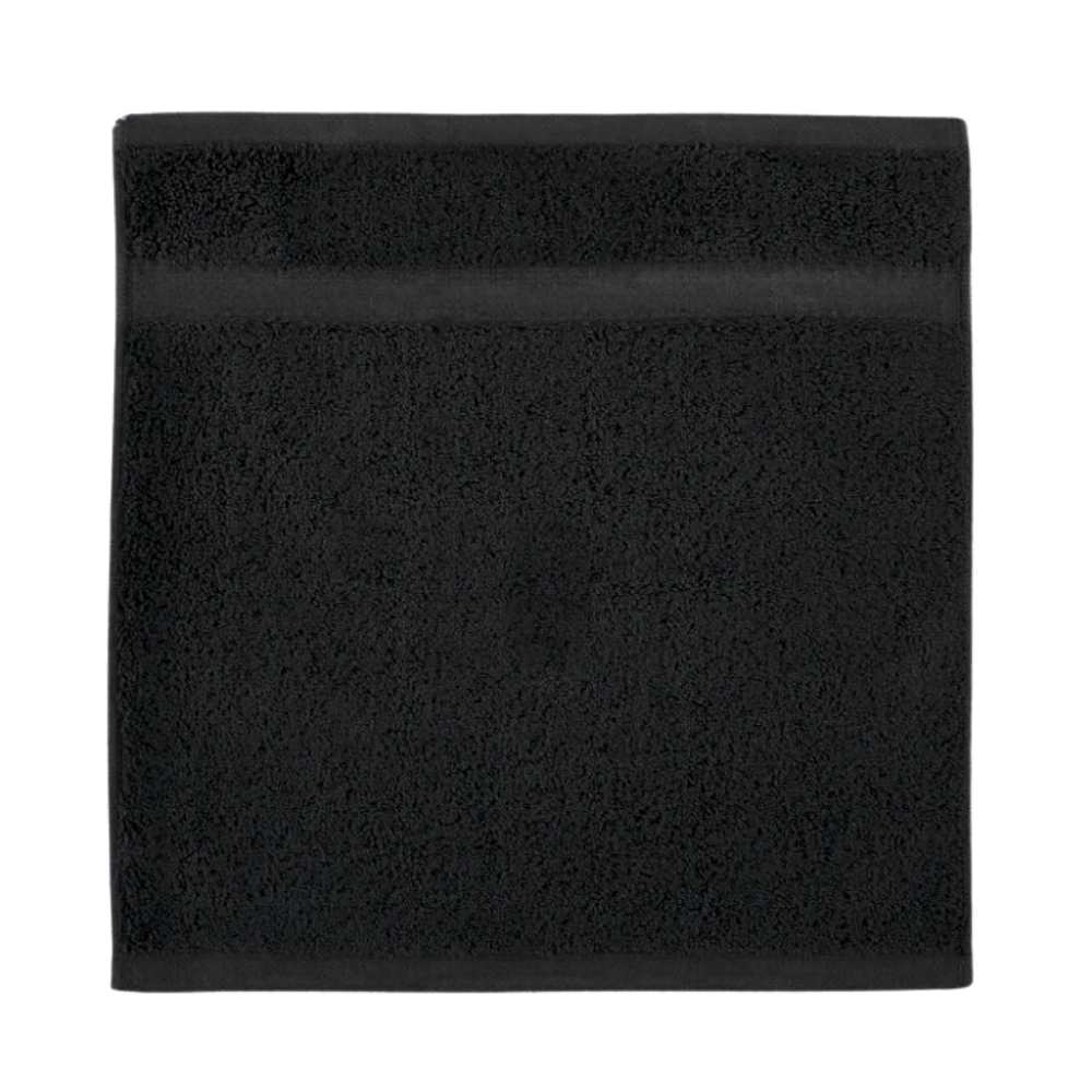 Colored Spa/Hotel Washcloth (12x12") - Black