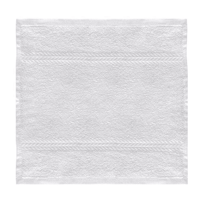 Cotton washcloths with textured design  for hotels and Airbnb 
