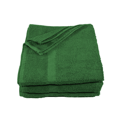 Soft Coloured Spa and Hotel Bath Towels - hunter green