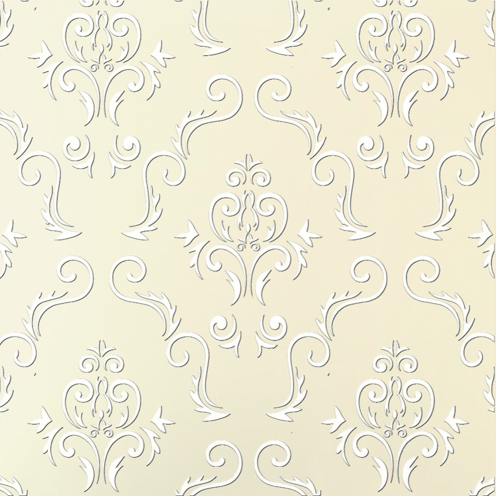 Ivory Jaquard pattern.