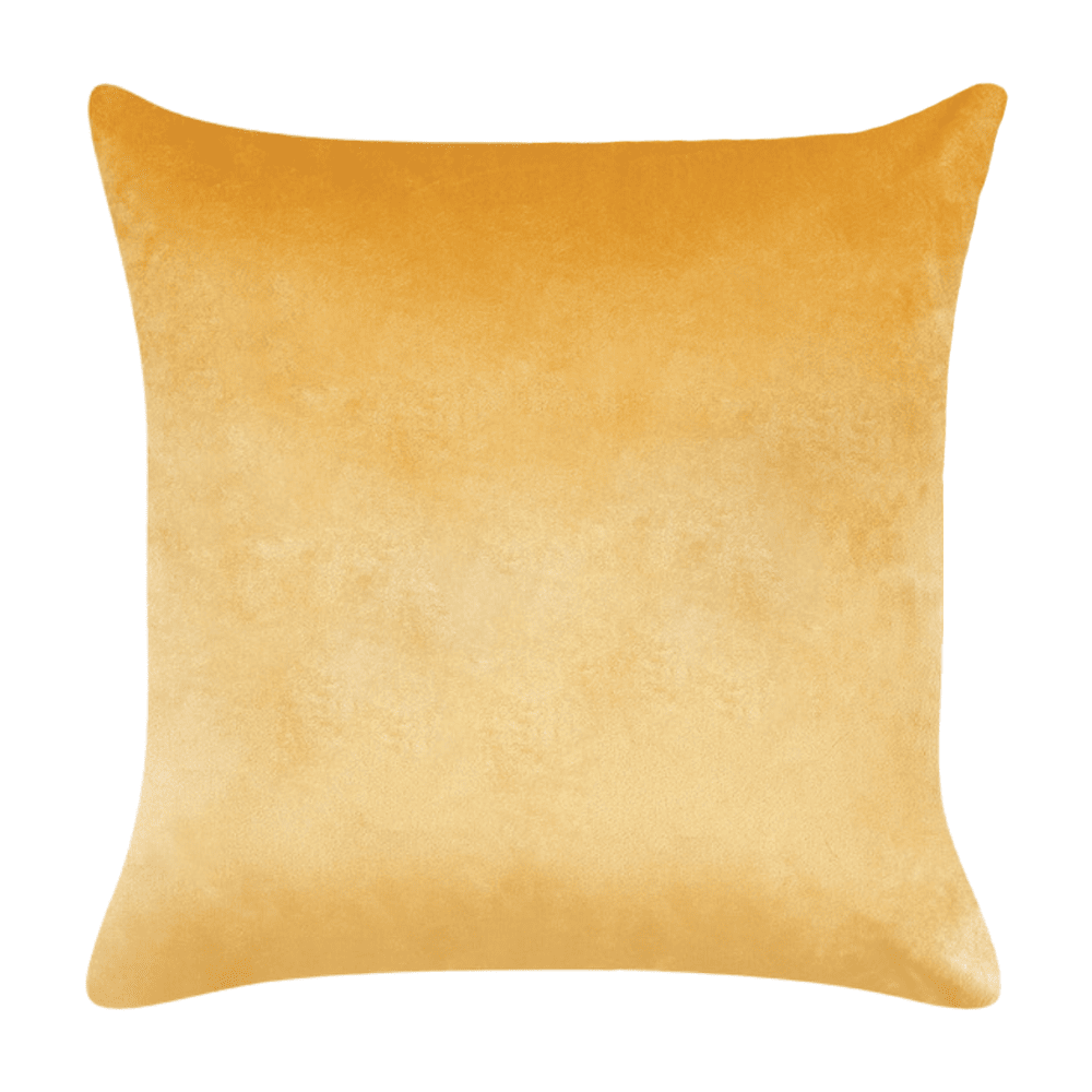 Light Yellow Orange Cushion with white background