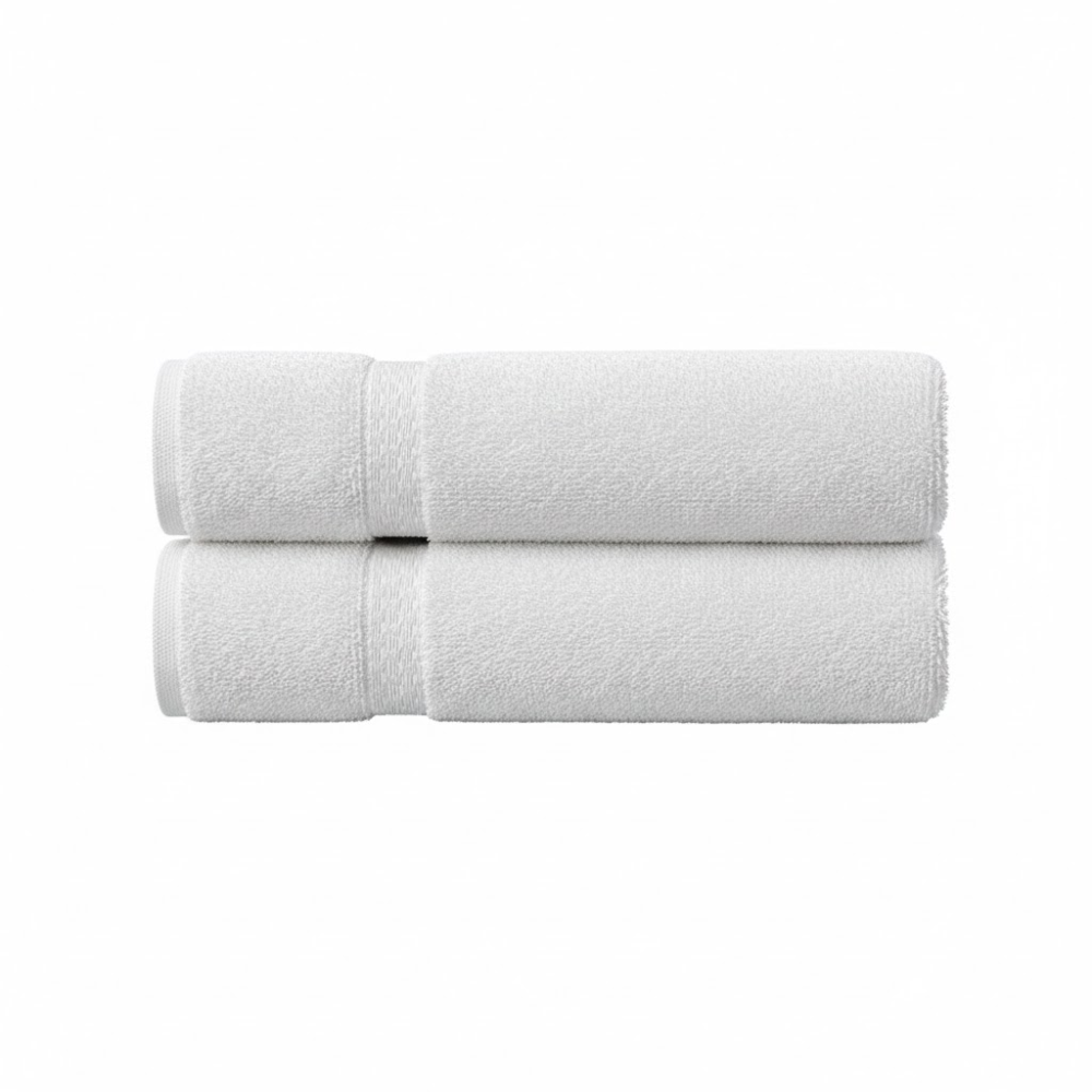 Quick-drying bath towel with a plush texture designed for lasting comfort and easy everyday care