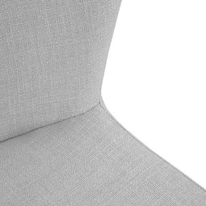 Malta Dining Chair with Light Grey Linen fabric