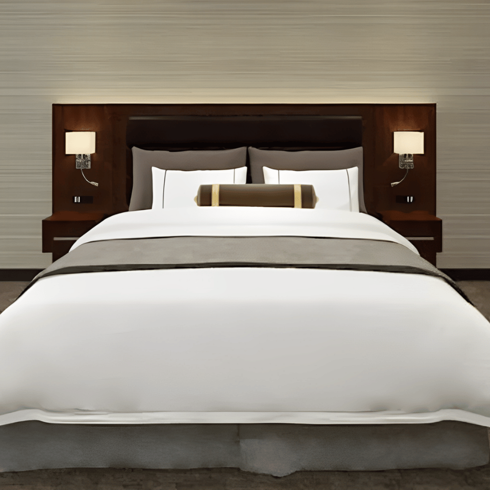 Maxim Mahogany Colored Wood Bed