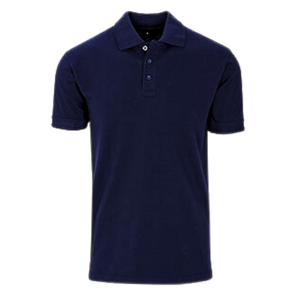 Navy Male Polo w/ Optional Embroidered Logo- another view