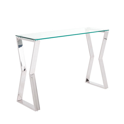 Elevate with style. This  Tempered Glass, Stainless Steel table by HYC Design offers contemporary design for any room or purpose