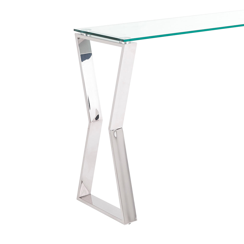 Contemporary charm using Tempered Glass, Stainless Steel. Ideal for any purpose. Elevate your décor seamlessly