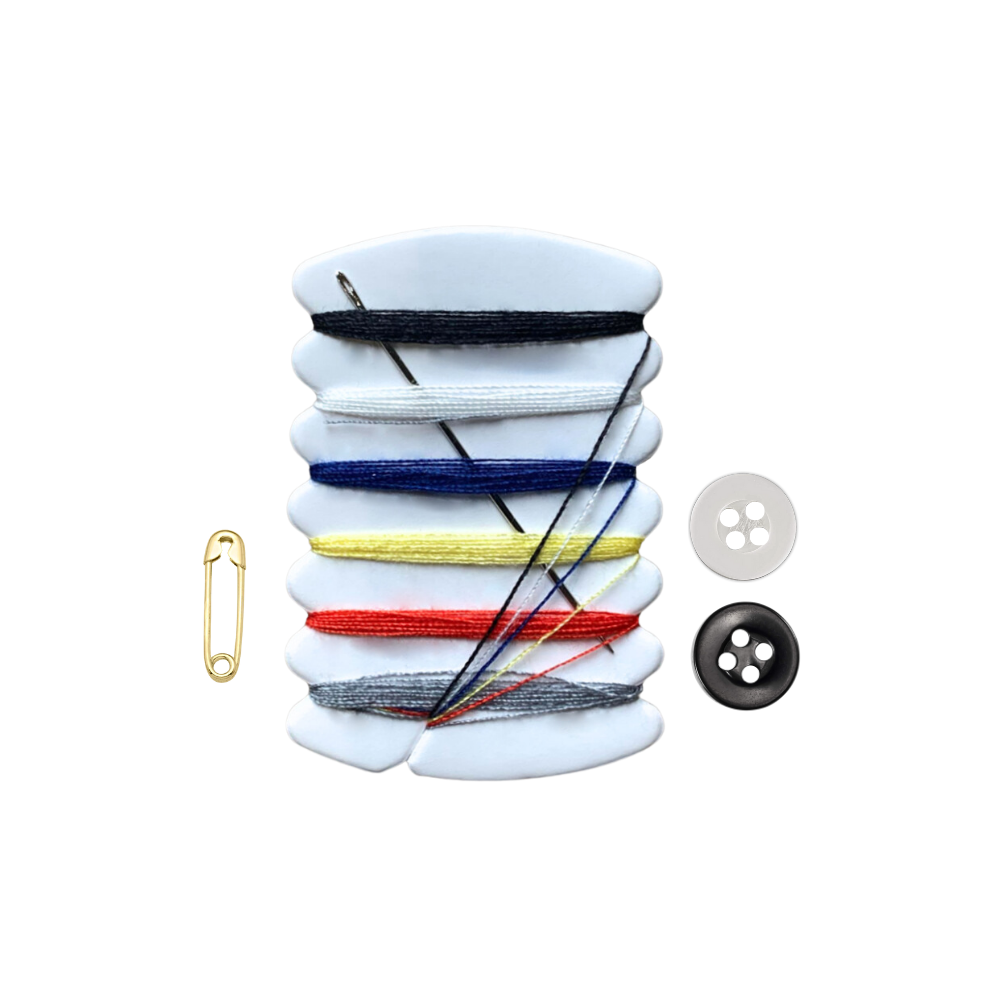 6 Color Travel Sewing Kit with Buttons