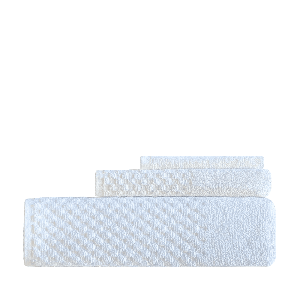 Wholesale premium hotel towels in various quantities, perfect for all washroom needs with a quick-dry design and superior quality. DT Series Towel Set - 3 Pc
