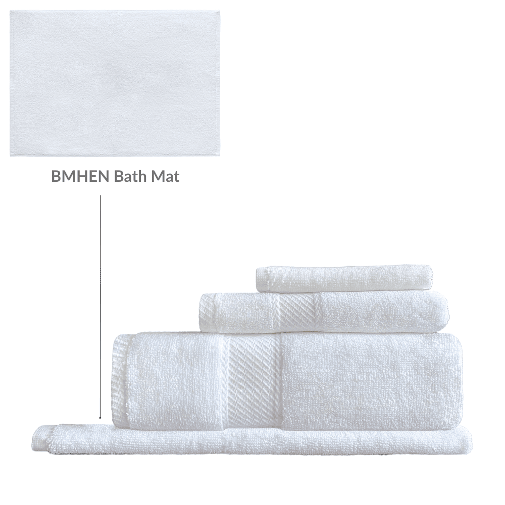 Wholesale hotel towels in bulk, featuring a timeless design for businesses looking to enhance guest experiences in washrooms with superior absorbency H1 SERIES Towel Set - 4 Pc