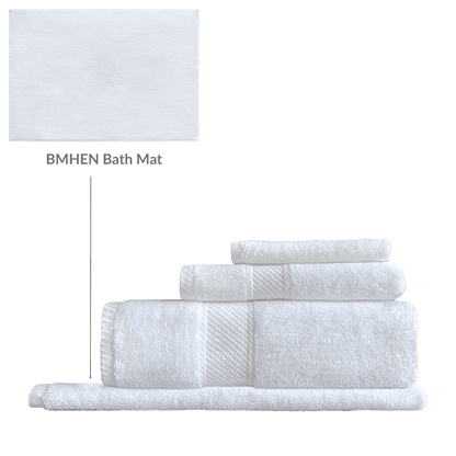 Wholesale hotel towels in bulk, featuring a timeless design for businesses looking to enhance guest experiences in washrooms with superior absorbency H1 SERIES Towel Set - 4 Pc