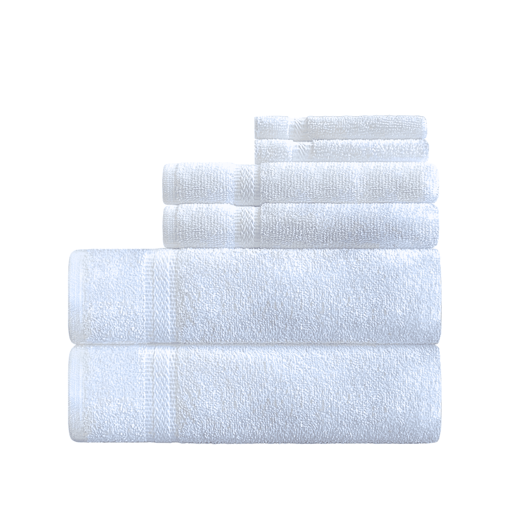 Wholesale Cotton Towels for Hotels
 - Bath Towel (2﻿pcs), Hand Towel (2pcs), Wash Cloth (2pcs)