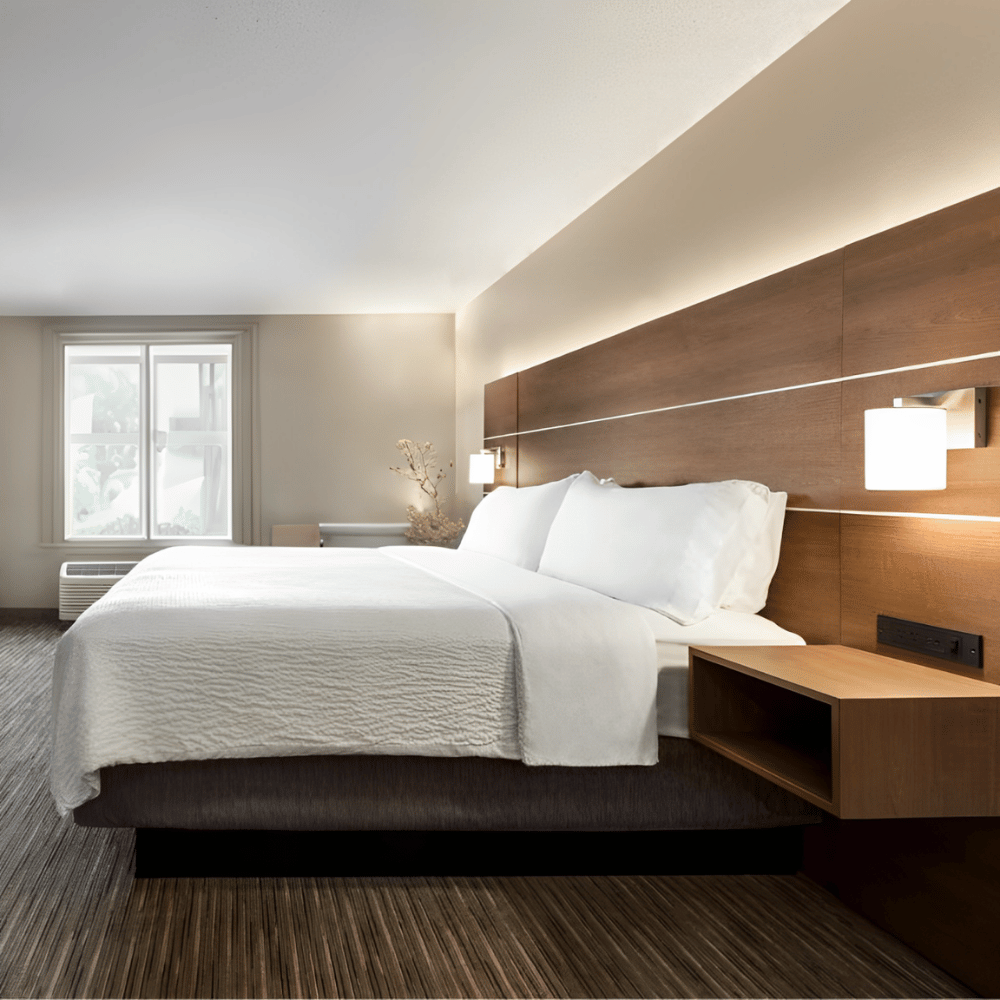 Hotel, Airb&b White Bubble Crimped Top sheet