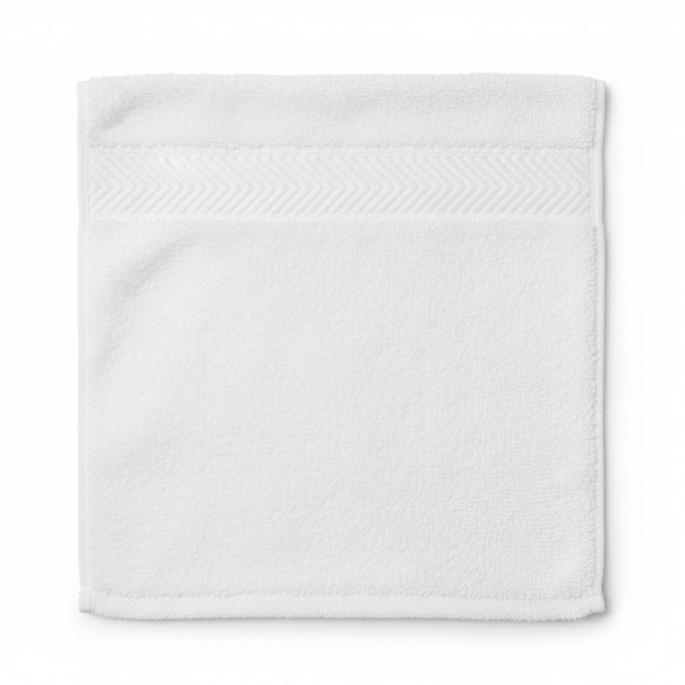 Soft Turkish cotton washcloth with a smooth, absorbent texture, designed for everyday comfort and quick drying