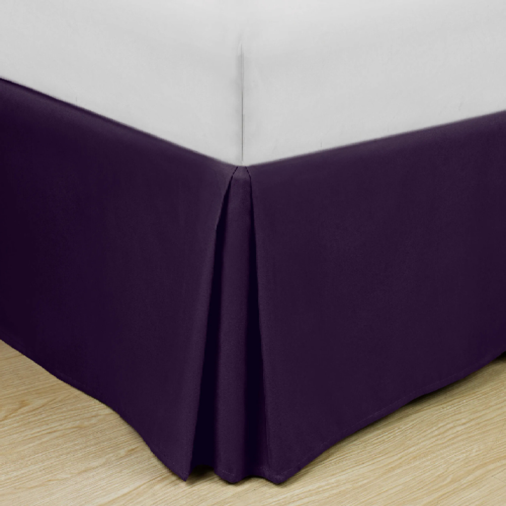 Purple bed skirt queen hot sale