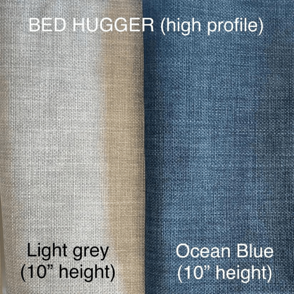 Decorative Bed Huggers- Light grey and Ocean Blue