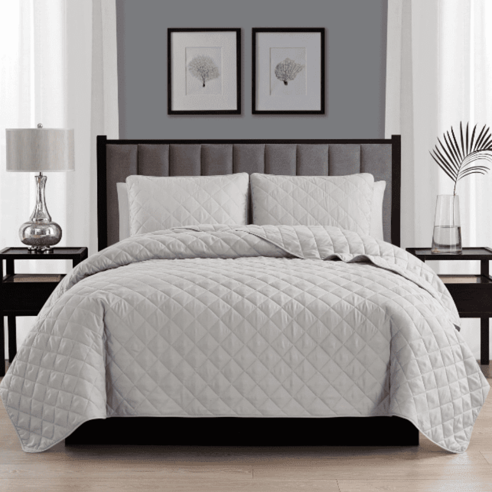 3 piece quilt set - Grey at HYC Design