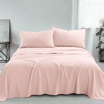 Soft Bedding Bed Set - 4 Pieces - Rose