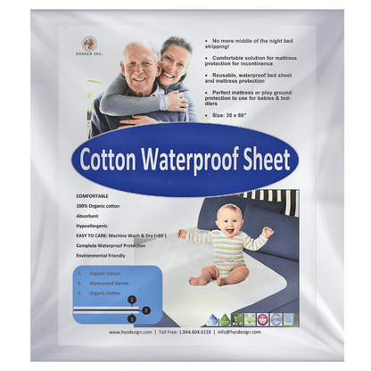 Cotton Waterproof Sheet Eco-friendly twin-size mattress protector with waterproof and anti-allergy properties, designed for lightweight and essential protection in dorm rooms or budget-friendly hotels