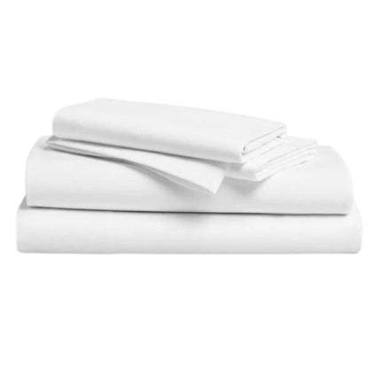 basic flat bed sheet - white