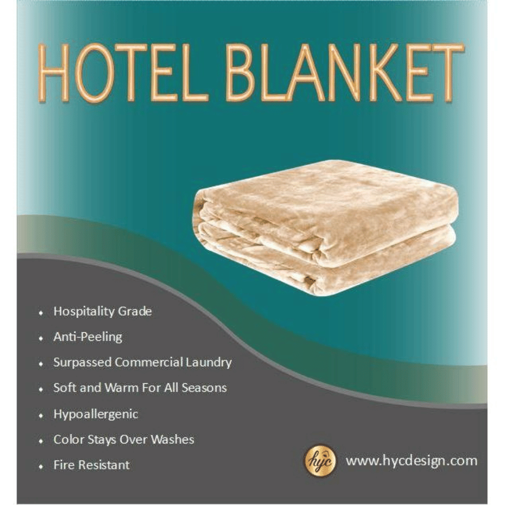 Luxury Hotel Velour Fleece Blanket-Blankets-