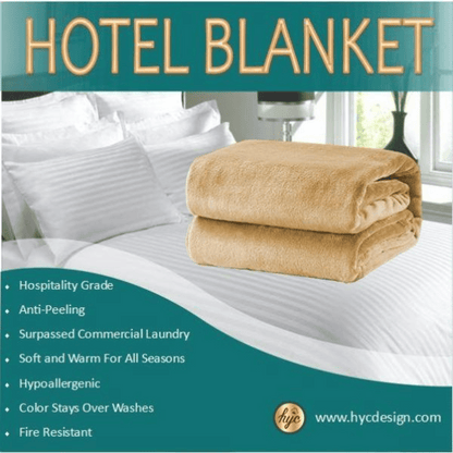 Luxury Hotel Velour Fleece Blanket