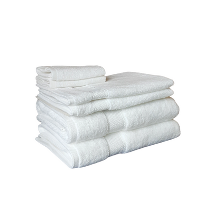 Elegant and functional hotel towels crafted for professional use, providing softness and quick-drying features ideal for high-traffic washrooms in Airbnbs or boutique hotels HI SERIES Towel Set - different angle