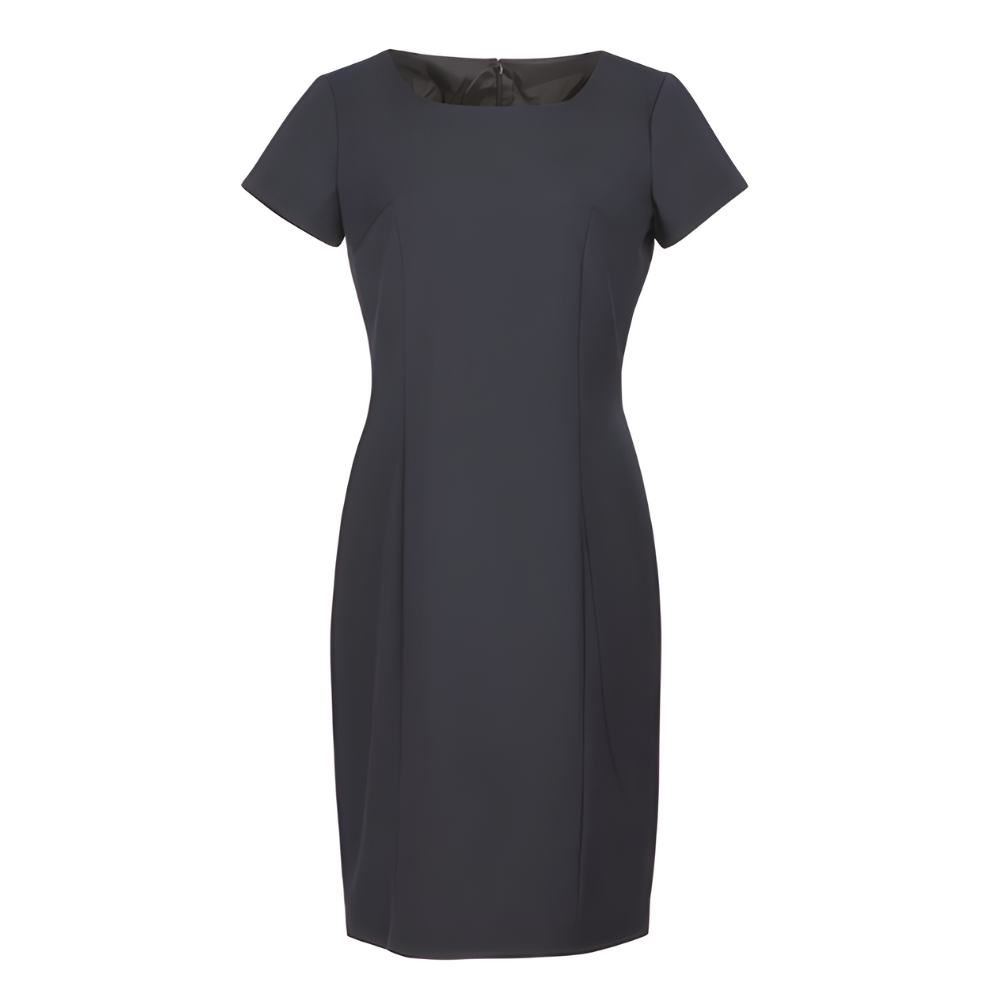 Short Sleeve Navy Dress