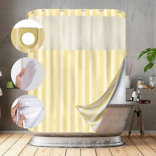 Yellow shower Curtains 