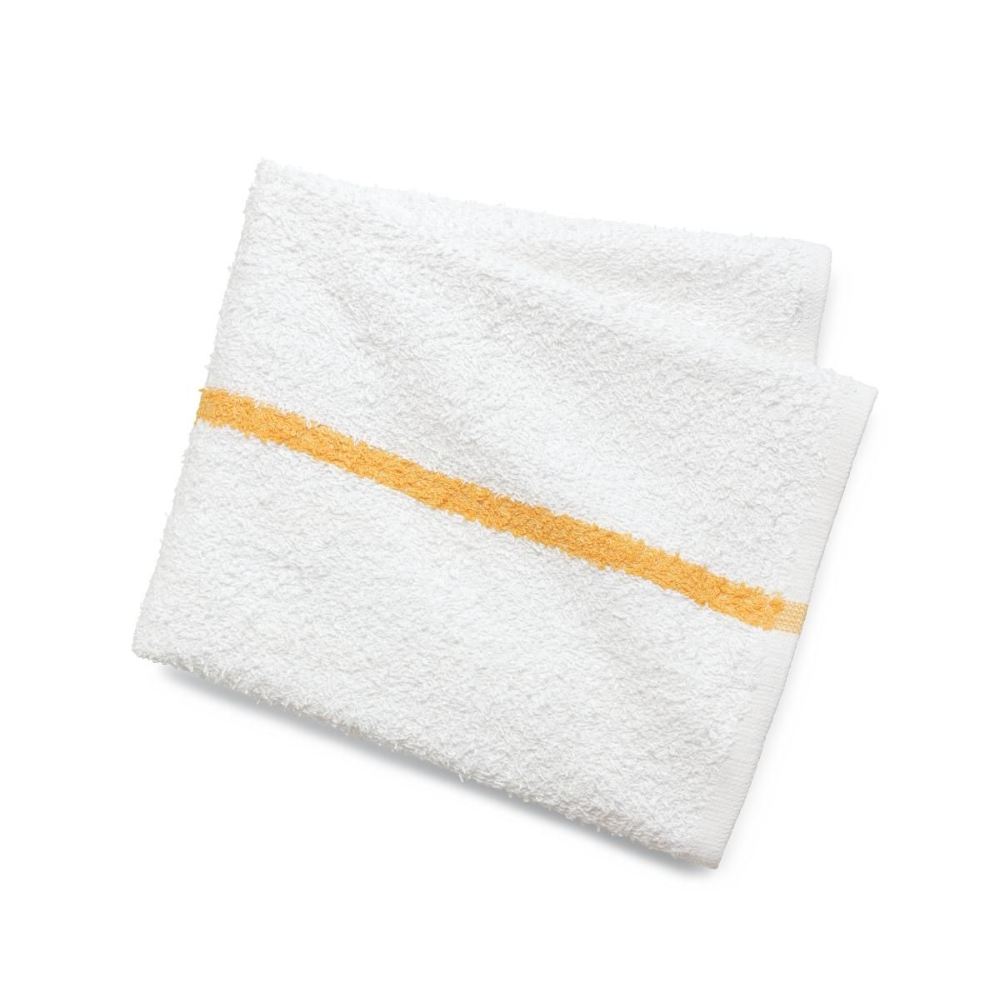 Kitchen hand towels wholesale - Yellow Stitch (Close up)